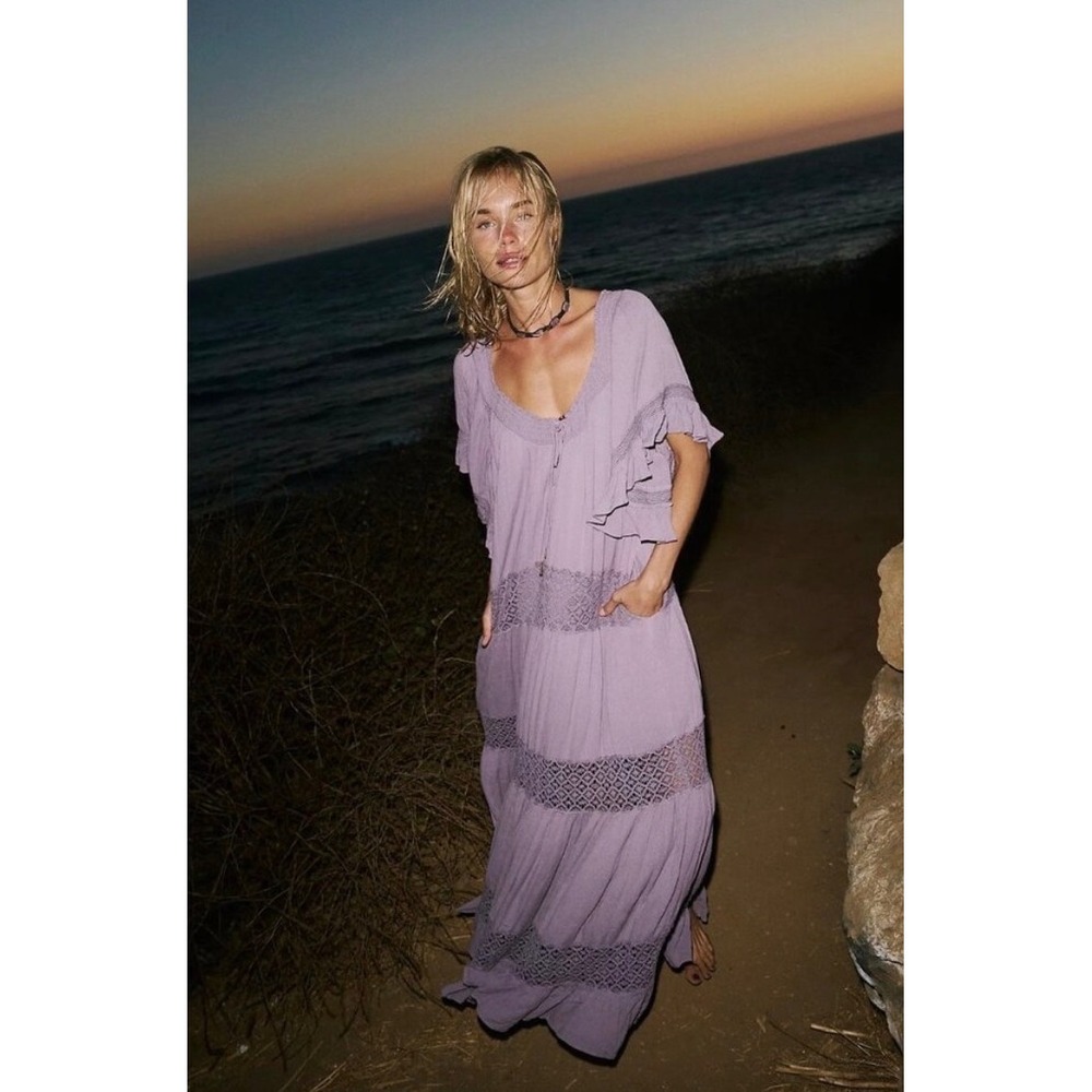 Free People Lavender Purple Maxi Dress